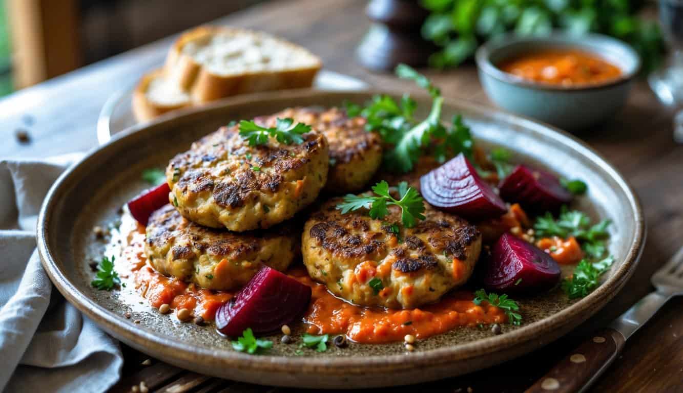 קציצות עוף עם סלק