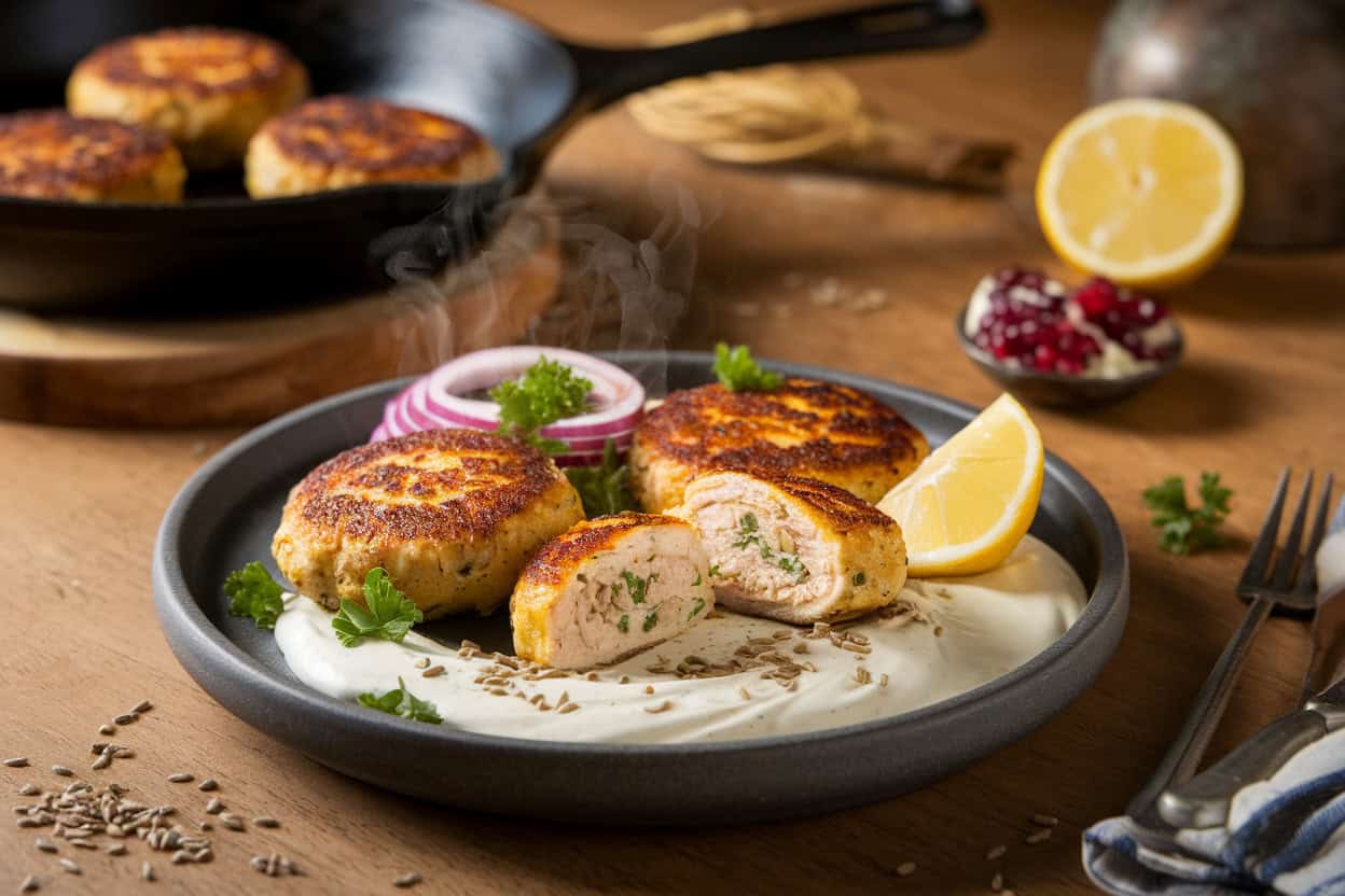קציצות עוף עם כמון