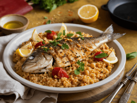 דג עם בורגול