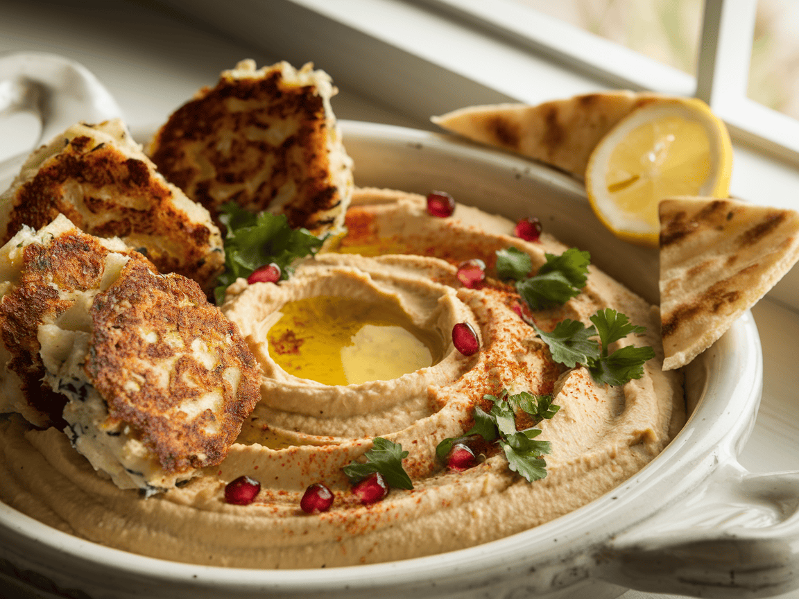 קציצות דגים עם חומוס