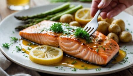 סלמון דבש לימון