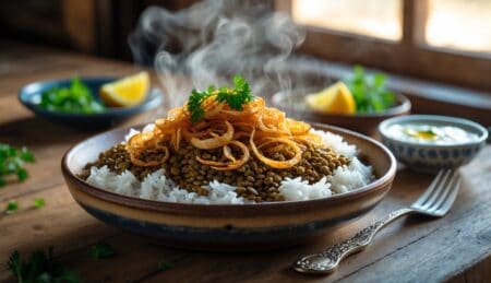 תבשיל מג דרה עם אורז
