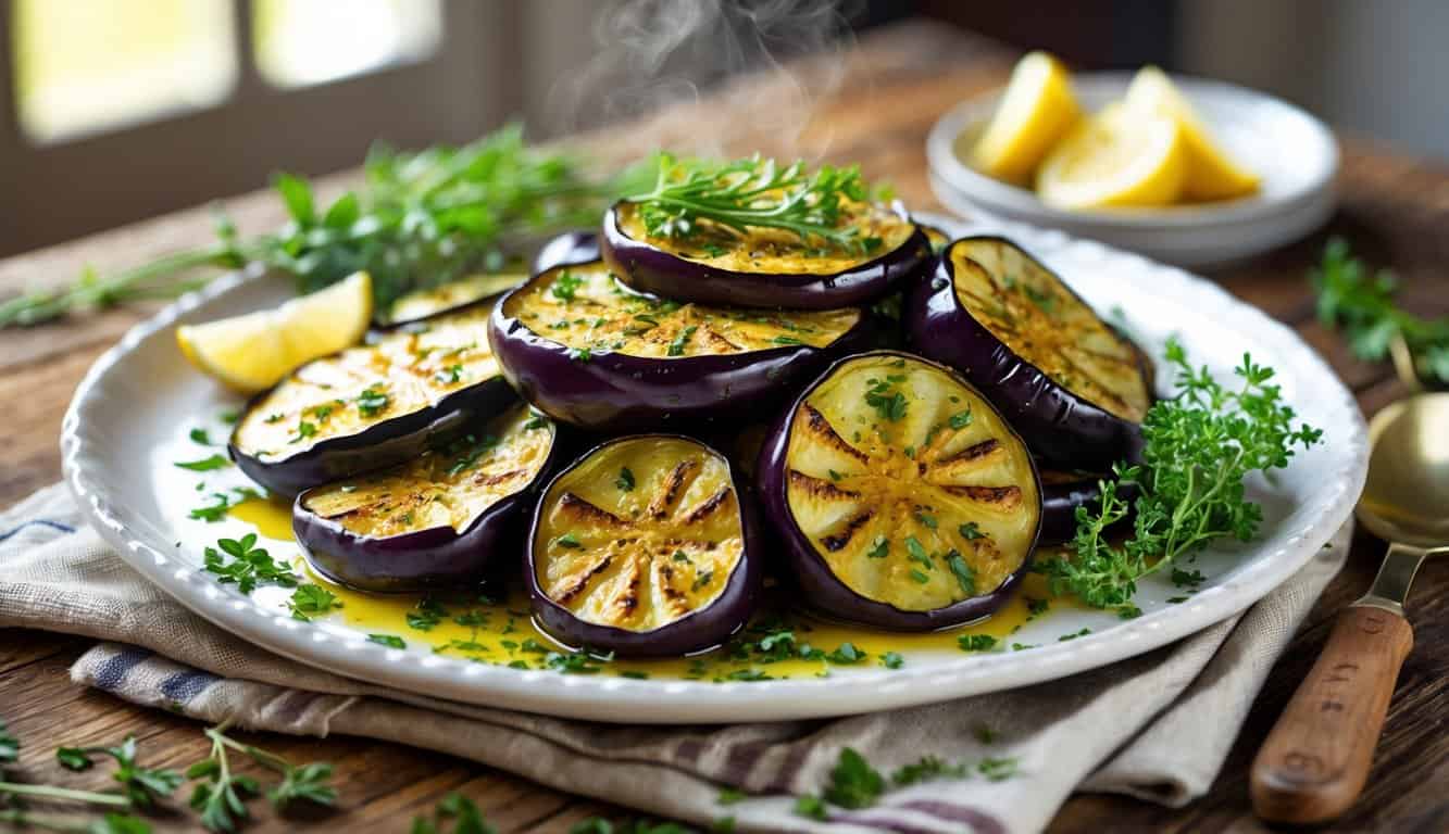 חצילים קישואים בתנור
