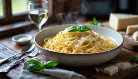 פסטה עם פרמזן