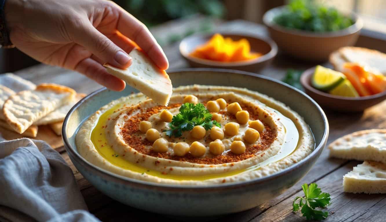 חומוס עדשים כתומות
