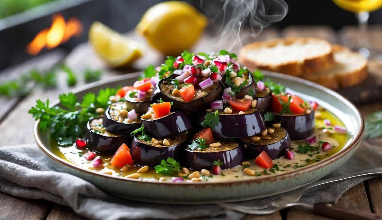 הלוחשת לאוכל סלט חצילים