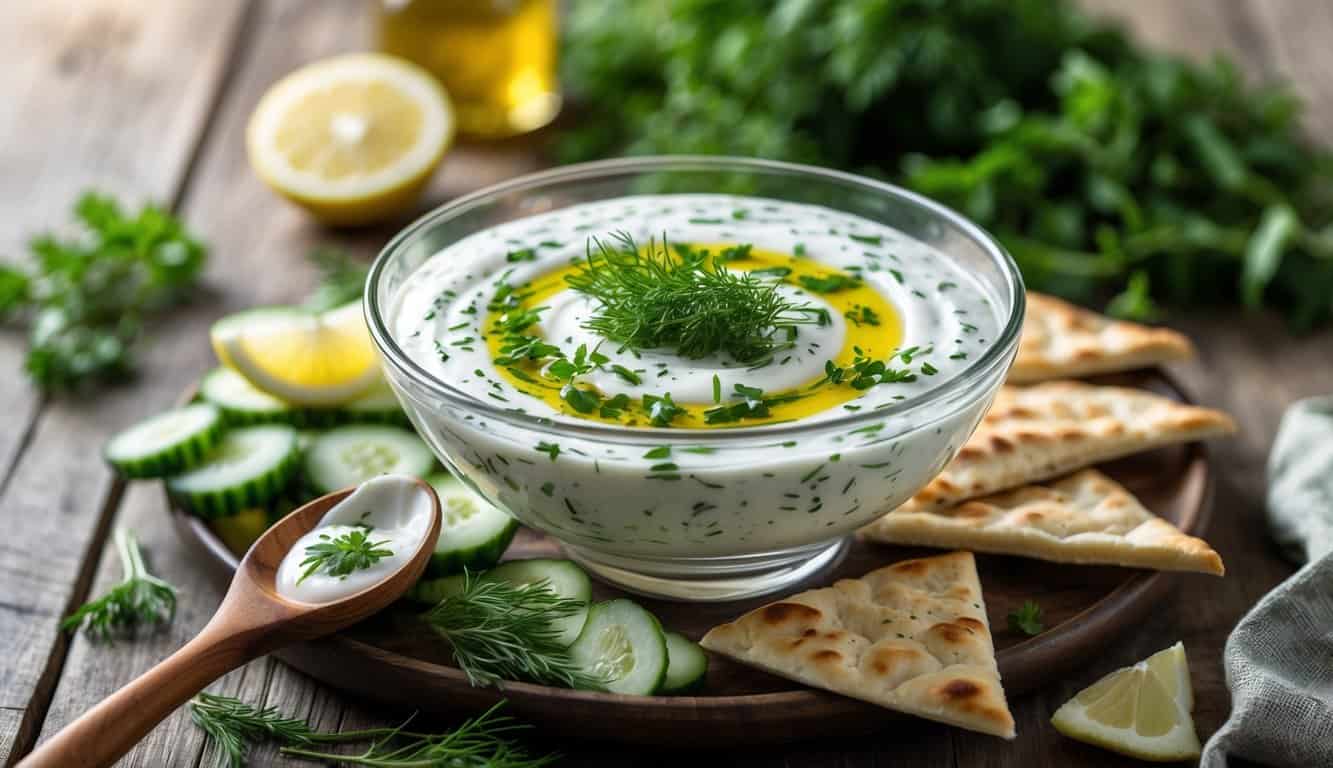 רוטב יוגורט ללביבות